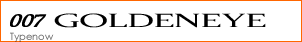 007 Goldeneye Font