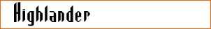 High Lander Font