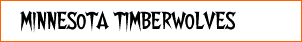 Minnesota Timberwolves Font
