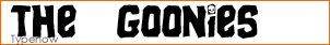 The Goonies Font